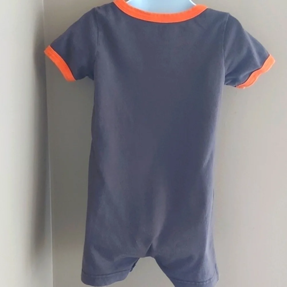 Carter's Set of 2 short sleeves romper, monkey banana cute - size 24 months